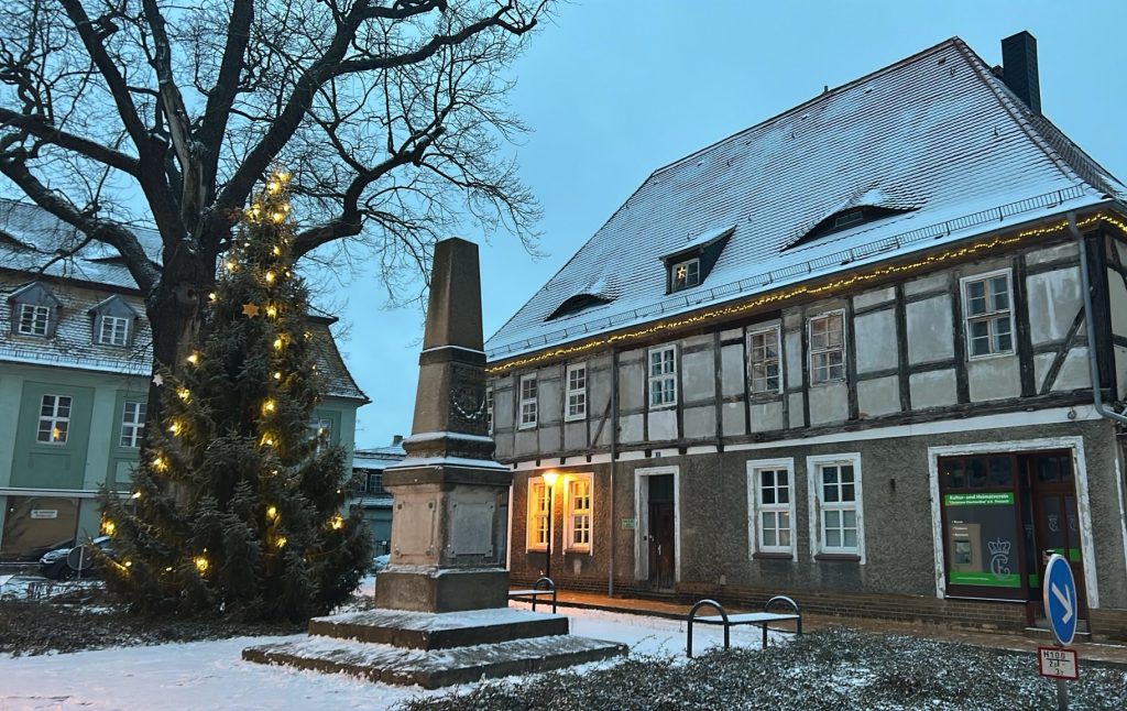 Markt in Pretzsch im Dezember